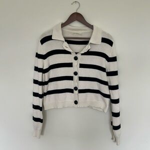 By Together Striped Crop Sweater